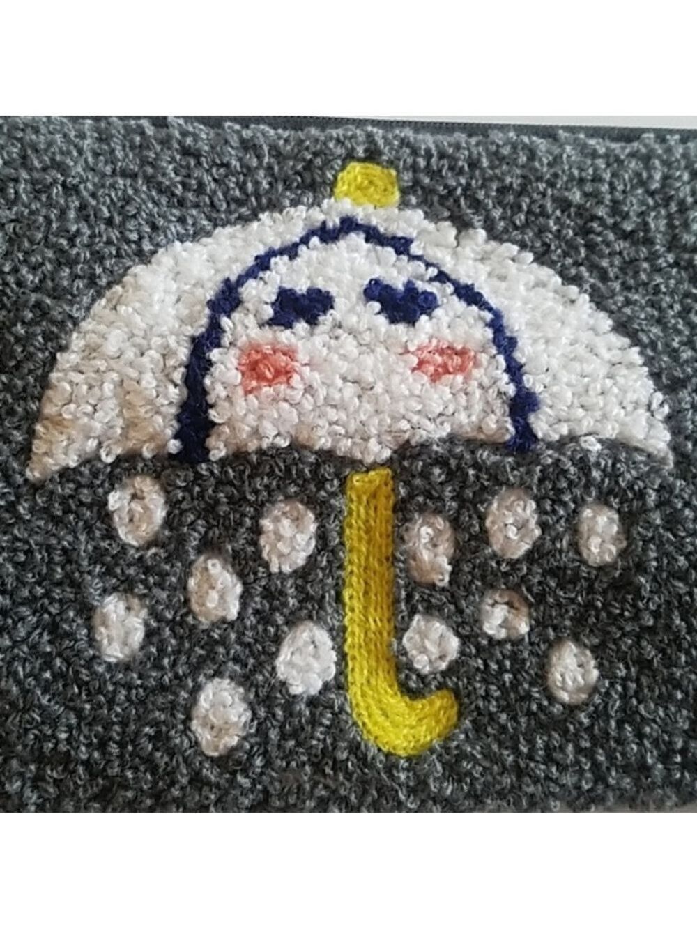 Cute Kawaii Rainy day umbrella with face purse wristlet - Picture 2 of 5